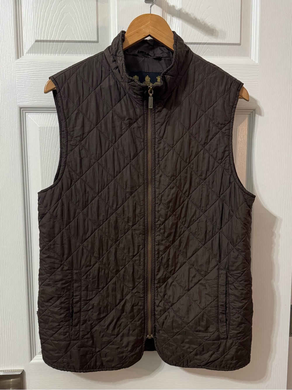 Barbour Quilted Brown Vest